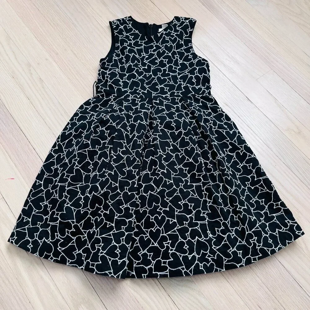 The Children's Place Heart Print Dress Size 6X/7